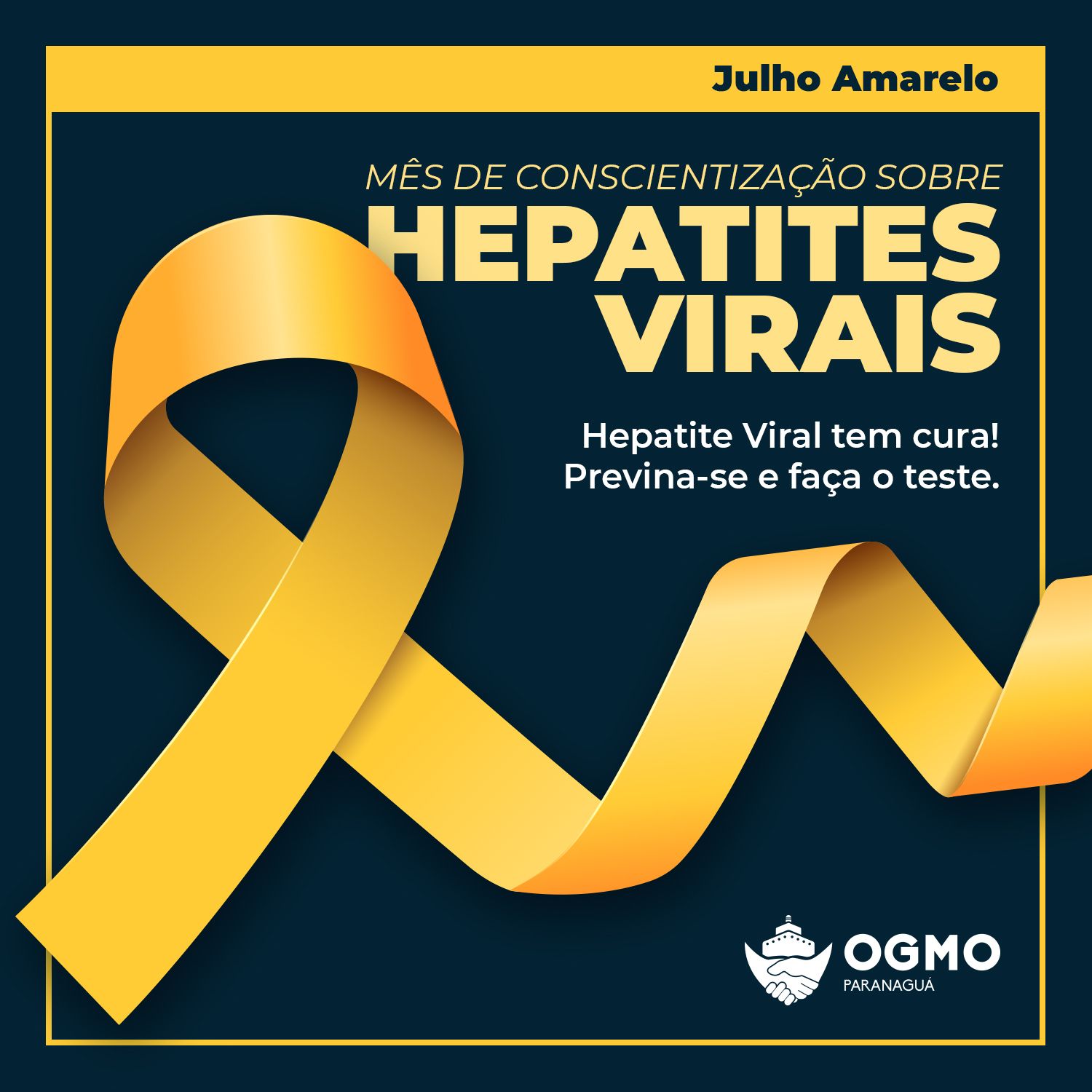 Julho Amarelo: Mês de luta contra as hepatites virais